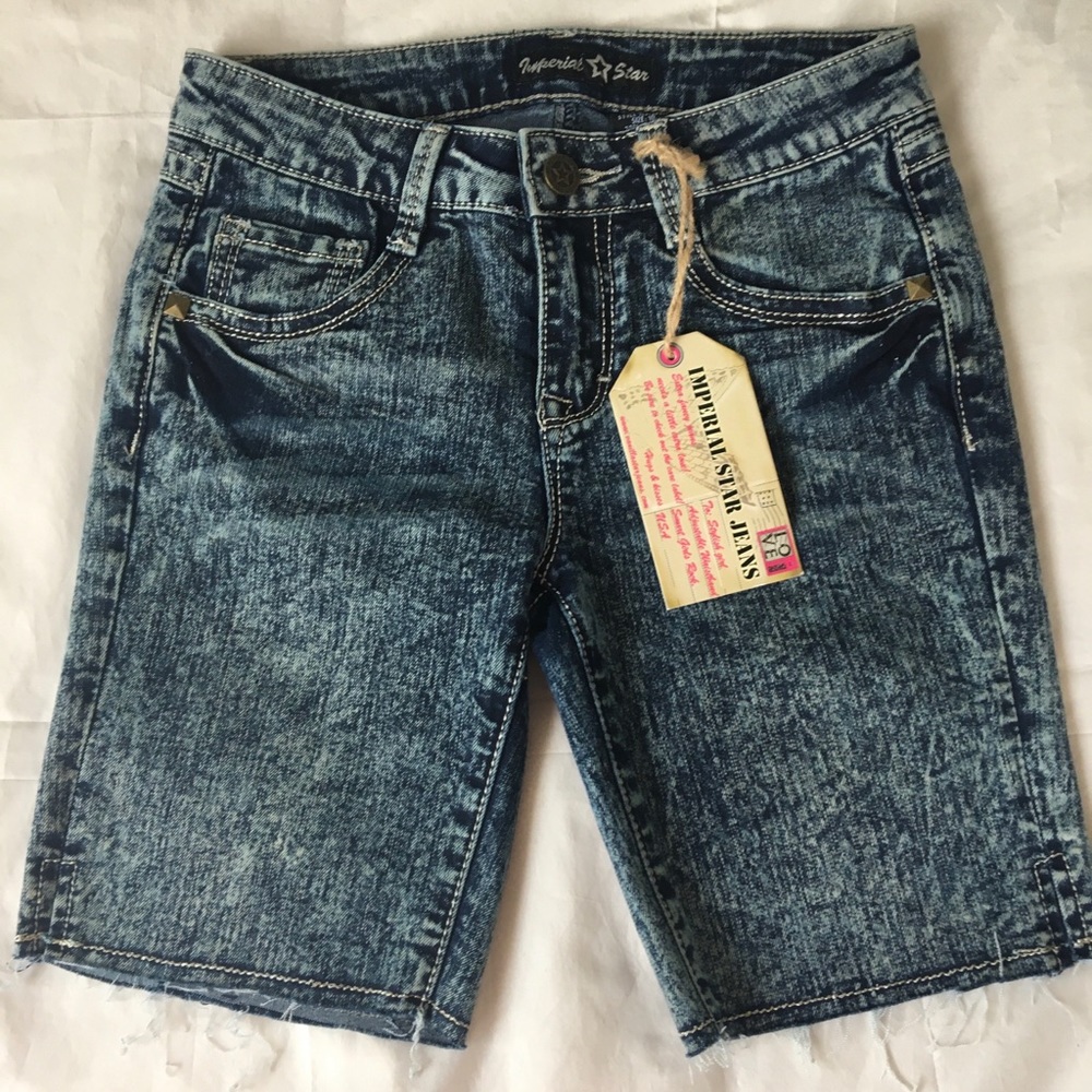 Imperial Star Girls Size 10 Denim Shorts NWT